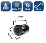 Phonocar VM282 Retrocamera universale CMD 1/4" NTSC risoluzione 300.000 Px - TechSoundSystem.com