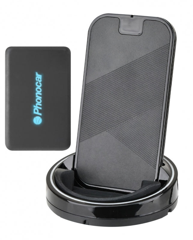 Phonocar VM382 Caricabatteria a induzione da portabicchiere Universale per Smartphone con Powerbank portatile - TechSoundSystem.com