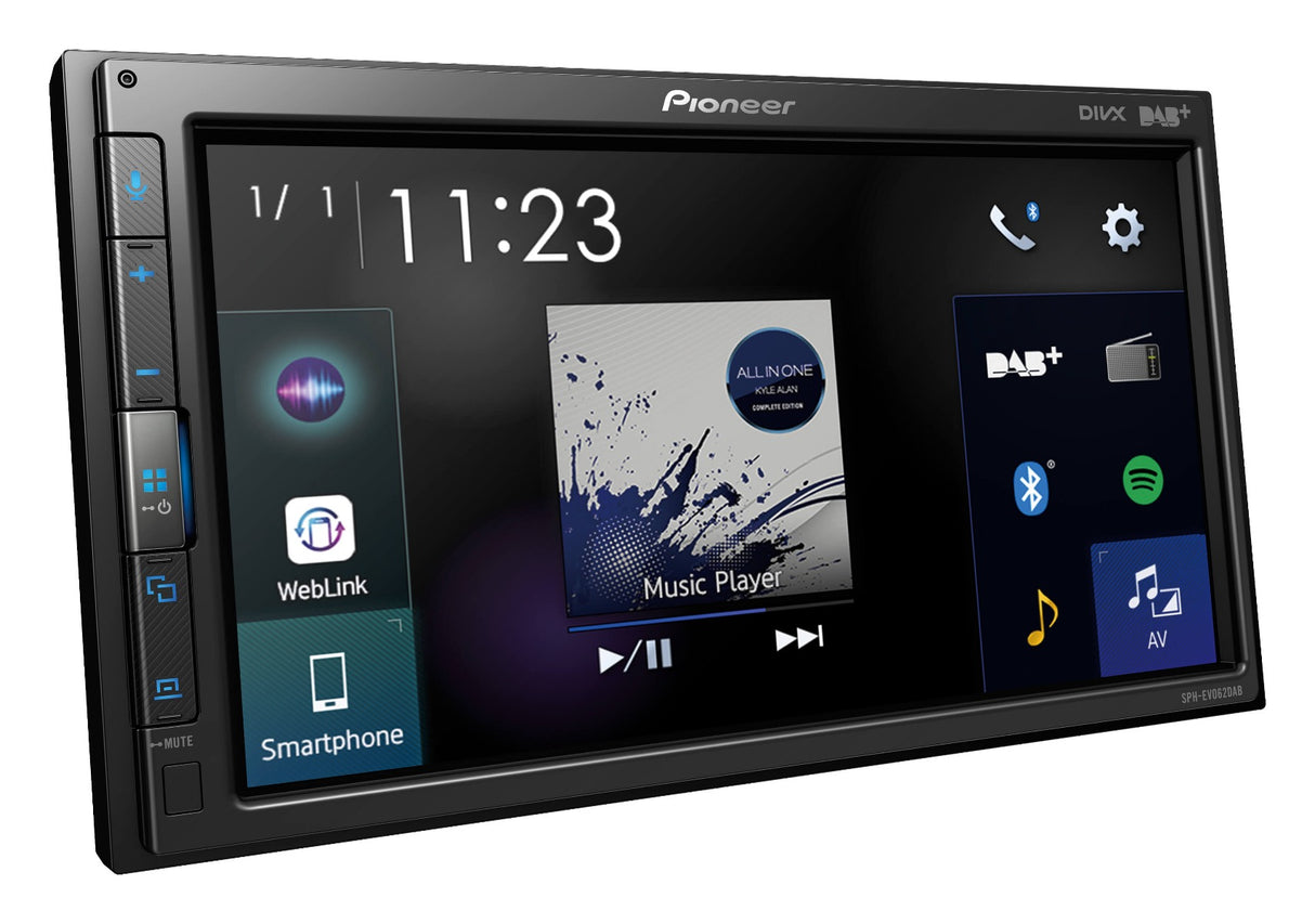 Pioneer SPH-EVO62DAB-UNI autoradio monitor 6,8" con supporto installazione CAR TABLET - TechSoundSystem.com