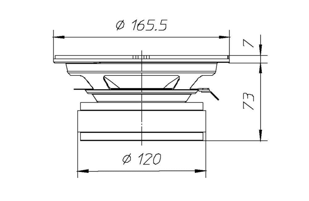 Ciare PA160 extended range 165mm, impedenza 8 Ohm e potenza 200 W - TechSoundSystem.com