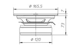 Ciare PA160 extended range 165mm, impedenza 8 Ohm e potenza 200 W - TechSoundSystem.com