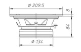 Ciare PM200N extended range 200mm, impedenza 8 Ohm e potenza 250 W - TechSoundSystem.com