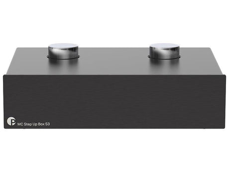 Pro-Ject MC Step Up Box S3 NERO Step UP per testine MC. Circuitazione Dual-Mono. Trasformatori di altissima qualità - TechSoundSystem.com