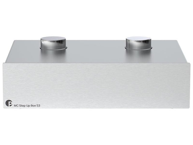 Pro-Ject MC Step Up Box S3 SILVER Step UP per testine MC. Circuitazione Dual-Mono. Trasformatori di altissima qualità - TechSoundSystem.com