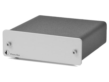 Pro-Ject Phono Box DC SILVER Stadio fono MM/MC di alta qualità Serie Box Design - TechSoundSystem.com