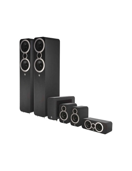 Q Acoustics Q 3050C 5.1 CINEMA PACK Kit home cinema composto da 1 cp Q3050C + 1 cp Q3010C + Q3090C Centre + Q3060S subwoofer - TechSoundSystem.com