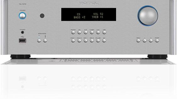 Rotel RA-1572 SILVER Amplificatore integrato da 120 + 120 W RMS su 8 ohm, Bluetooth aptX, circuitazione dual-mono - TechSoundSystem.com