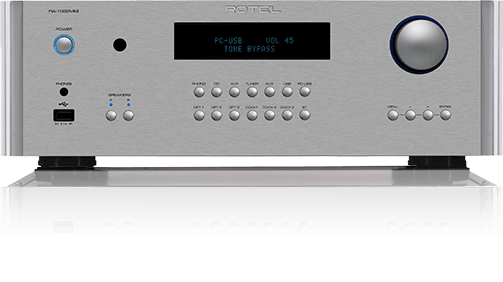 Rotel RA-1592MKII SILVER amplificatore integrato hifi 200W con DAC Texas 32bit/384kHz - TechSoundSystem.com