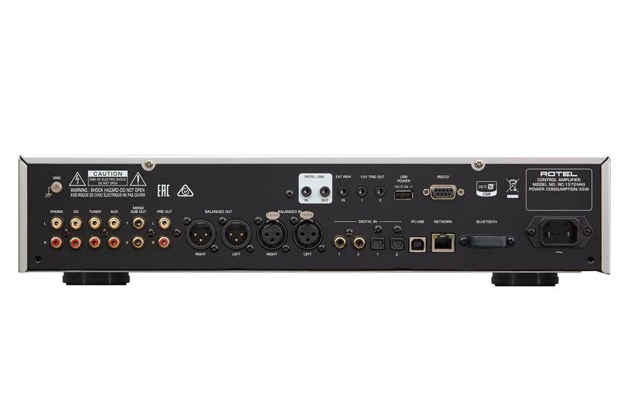 Rotel RC-1572 MKII SILVER Preamplificatore stereo con convertitore D/A 32bit/384KHz audiophile - TechSoundSystem.com