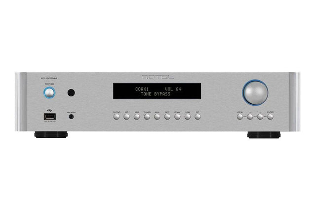 Rotel RC-1572 MKII SILVER Preamplificatore stereo con convertitore D/A 32bit/384KHz audiophile - TechSoundSystem.com