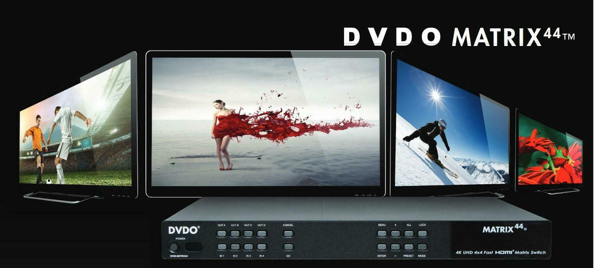 DVDO Matrix44 iScan Matrix 4x4 Matrice HDMI 4K, quattro ingressi quatto uscite - TechSoundSystem.com