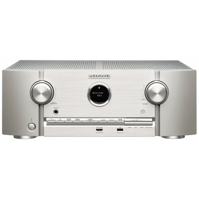 Marantz SR6014 Sintoamplificatore AV a 9.2 Canali 4K Ultra HD, silver,oro, tecnologia HEOS 110 W/canale - TechSoundSystem.com