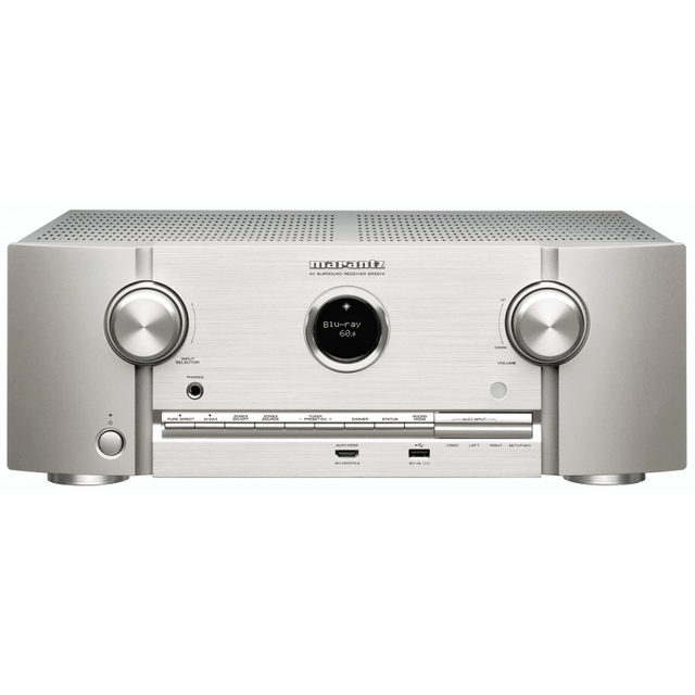 Marantz SR6014 Sintoamplificatore AV a 9.2 Canali 4K Ultra HD, silver,oro, tecnologia HEOS 110 W/canale - TechSoundSystem.com