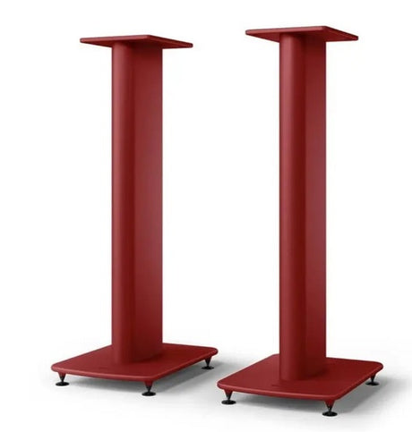 KEF S2 STAND Coppia di stativi per diffusori KEF LS50 META e Wireless 2 ROSSO CREMISI - TechSoundSystem.com