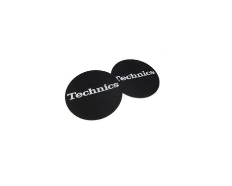 TECHNICS COPPIA SLIPMAT LOGO BLACK-SILVER