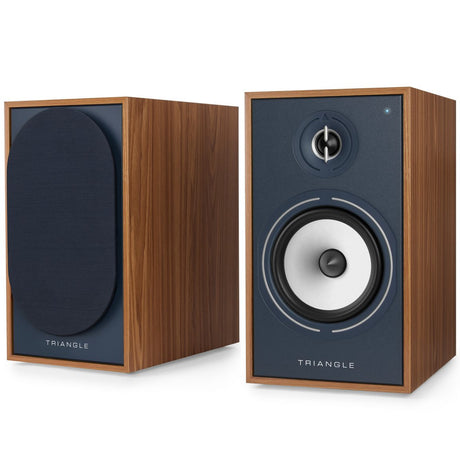 Triangle BR03 CONNECT OAK BLUE Coppia diffusori attivi bluetooth da stand 2 vie bass-reflex 2 x 60W 