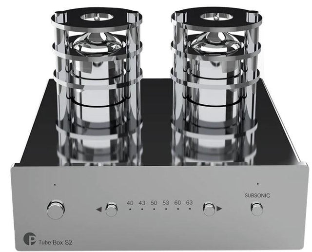 Pro-ject TUBE BOX S2 ULTRA CHROME Stadio fono MM/MC a valvole (2 valvole ECC83 ultra rare JJ selezionate a mano) - TechSoundSystem.com