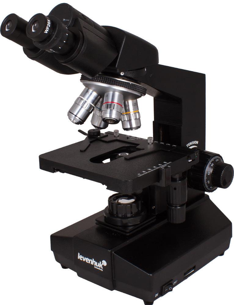 Microscopio binoculare biologico Levenhuk 850B - TechSoundSystem.com