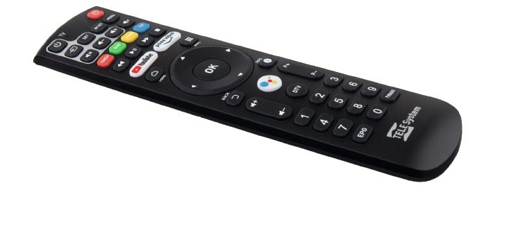 Telesystem UP T2 4K android TV™ decoder SMART ULTRA HD DVB-T2 HEVC HDR10 e HLG - TechSoundSystem.com