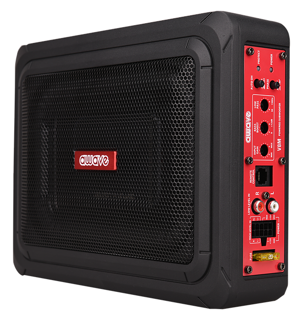 AWAVE V8 BY STEG Subwoofer sottosedile 200W attivo con controllo remoto - TechSoundSystem.com