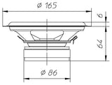 Ciare CX171 altoparlante coassiale 150 W e 60 W RMS di potenza a 4 Ohm 165 mm - TechSoundSystem.com