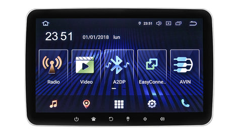 Phonocar VM052E Mediastation 1 DIN con monitor 10.1" HD, Android 9.0, Bluetooth GPS e mappe - TechSoundSystem.com