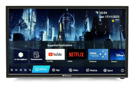 Phonocar VM200 TV LED AUTOMOTIVE 12/24V SMART TV 23.6" Full-HD 