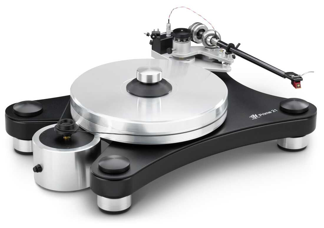 VPI PRIME 21-B Giradischi hifi completo di braccio 3D Gimbal da 10" premontato. Trazione a cinghia. Testina opzionale - TechSoundSystem.com