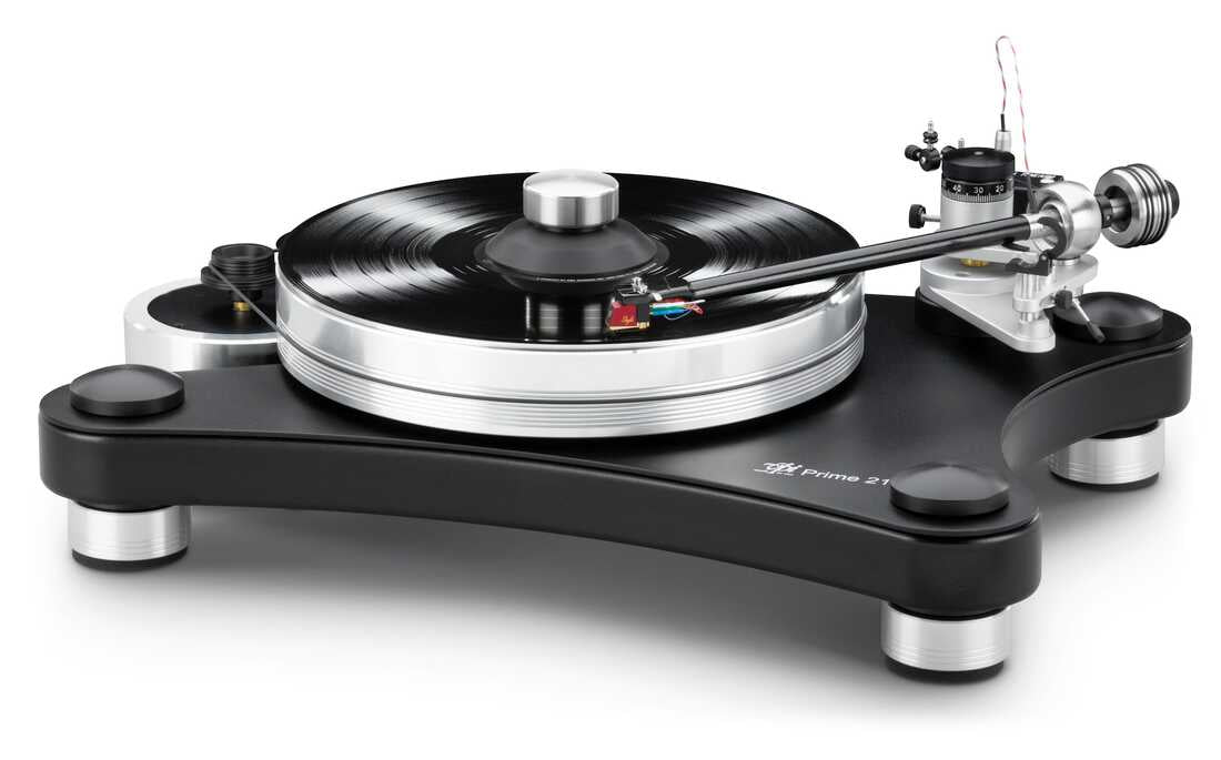 VPI PRIME 21-B Giradischi hifi completo di braccio 3D Gimbal da 10" premontato. Trazione a cinghia. Testina opzionale - TechSoundSystem.com