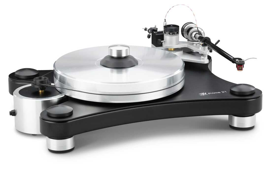 VPI PRIME 21-B Giradischi hifi completo di braccio 3D Gimbal da 10" premontato. Trazione a cinghia. Testina opzionale - TechSoundSystem.com