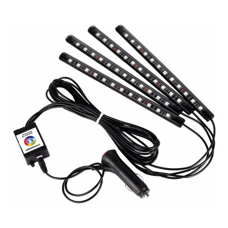 ALKOR WLKLED-SP4 LED ambiente RGB zona piedi, 4 pcs con controllo remoto e telecomando - TechSoundSystem.com