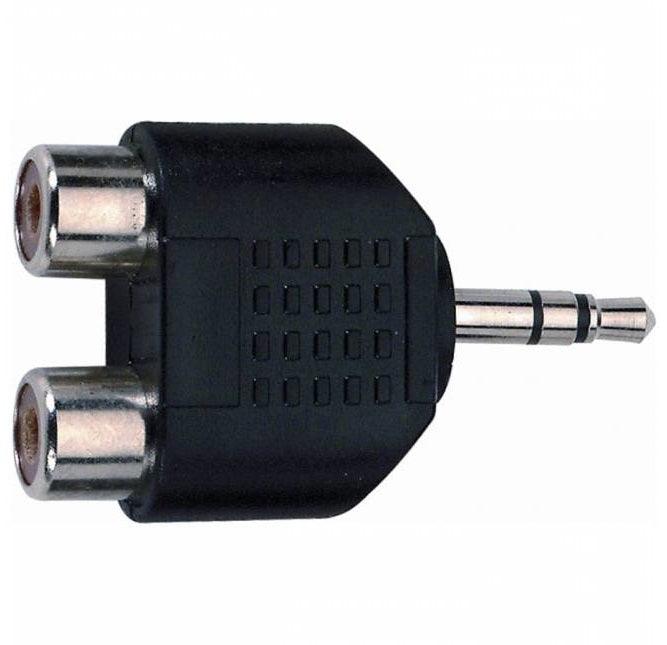 EXTREME ADA MJSM-2RF ADATTATORE MINI JACK MASCHIO 3,5 / 2 RCA FEMMINA - TechSoundSystem.com