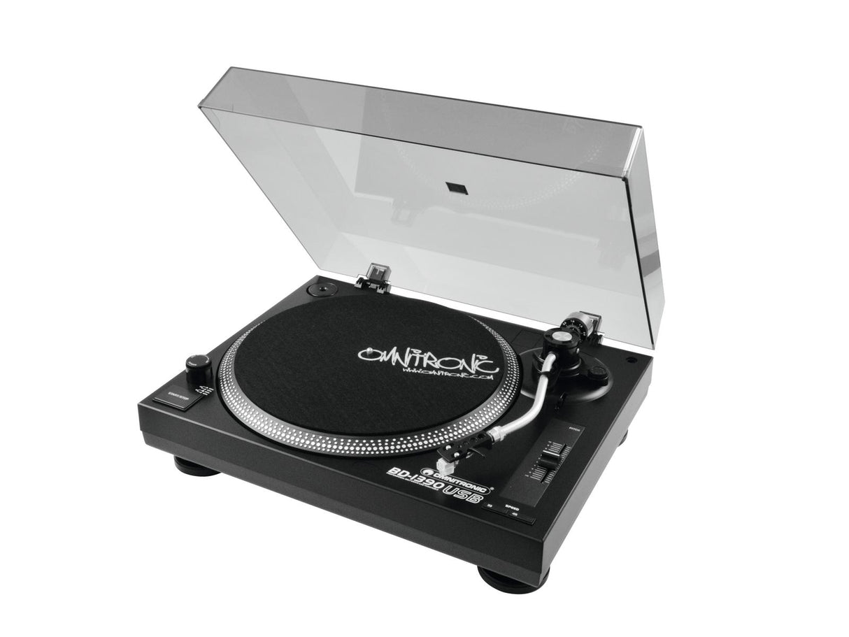 OMNITRONIC BD-1390USB GIRADISCHI DJ USB + PREAMPLIFICATORE PHONO - TechSoundSystem.com