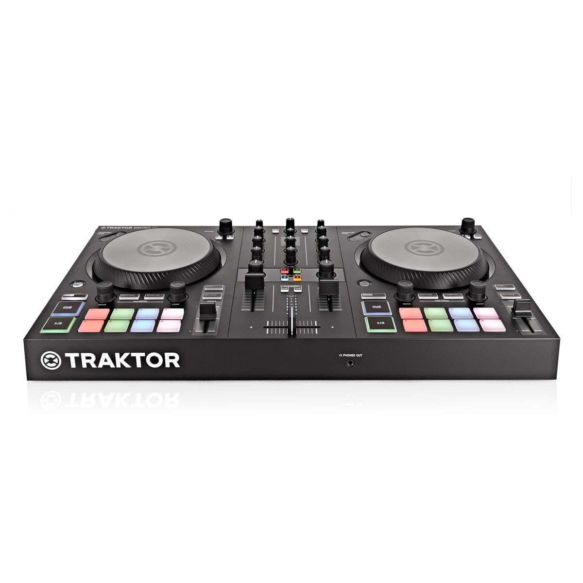 NATIVE INSTUMENTS TRAKTOR KONTROL S2 MKIII CONTROLLER MIDI USB 2 DECK + INTERFACCIA AUDIO 4 CANALI