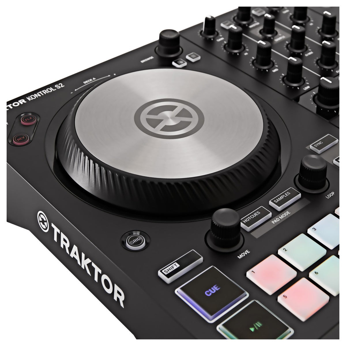 NATIVE INSTUMENTS TRAKTOR KONTROL S2 MKIII CONTROLLER MIDI USB 2 DECK + INTERFACCIA AUDIO 4 CANALI