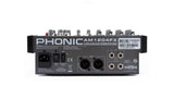 PHONIC AM1204FX MIXER 8 CANALI CON EFFETTI DIGITALI PHANTOM 48 V SLIDER STEREO 60MM EX-DEMO - TechSoundSystem.com