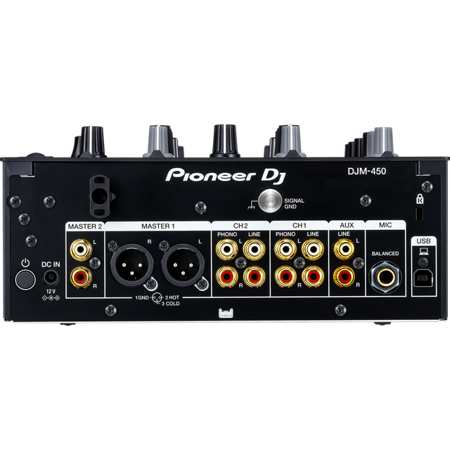 PIONEER DJM450 BLACK MIXER DJ 2 CANALI SCHEDA AUDIO 24BIT USB NERO - TechSoundSystem.com