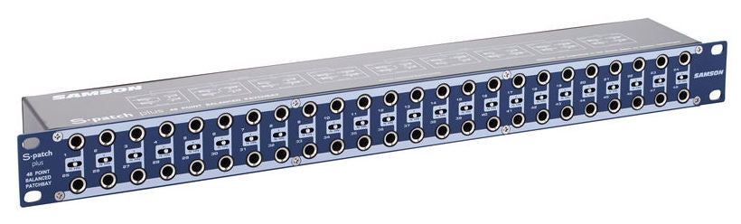 SAMSON S-PATCH PLUS PATCH BAY 48 CANALI BILANCIATI ED ESTREMANTE RESISTENTI - TechSoundSystem.com