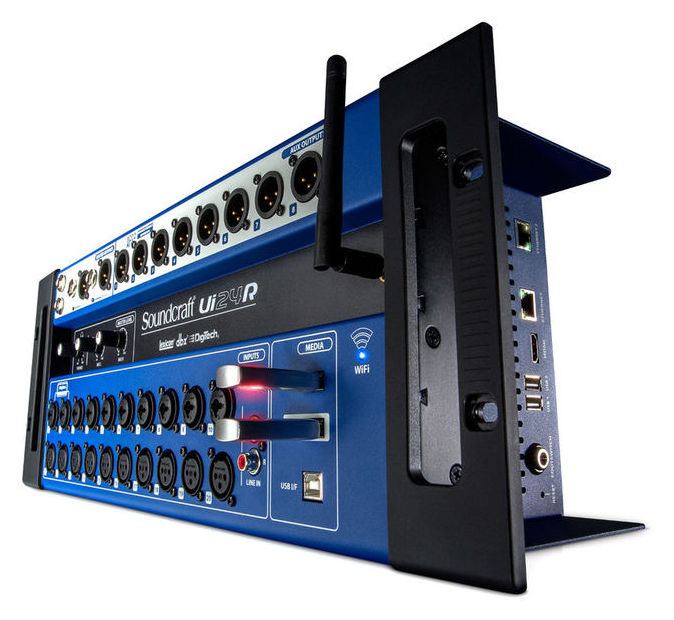 SOUNDCRAFT UI24R MIXER 24 CANALI A RACK REGISTRATORE MUTITRACCIA WI-FI USB - TechSoundSystem.com