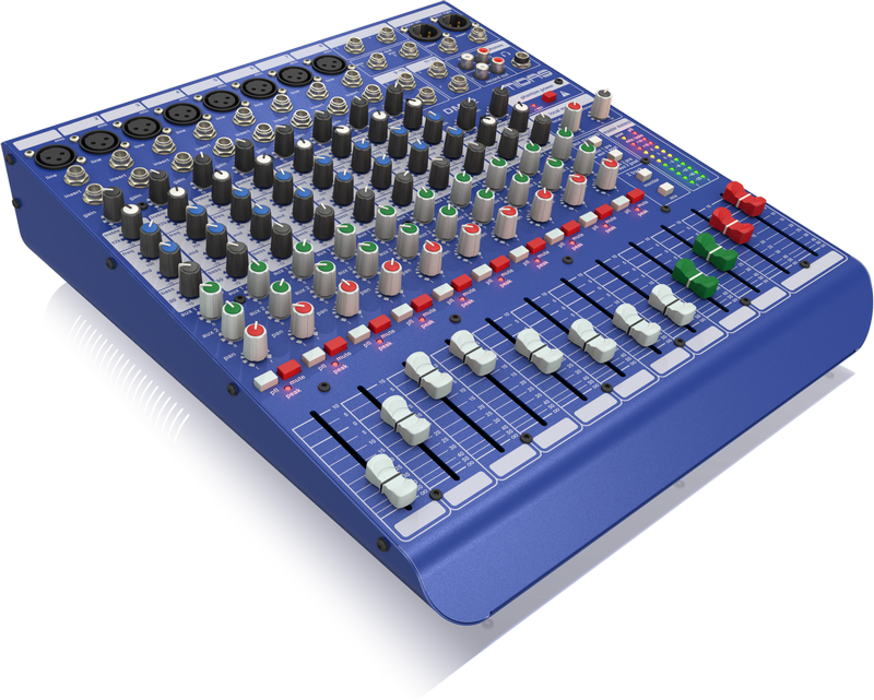 MIDAS DM12 MIXER LIVE E DA STUDIO 12 CANALI 8 MICROFONICI + 2 STEREO 2 AUX SEND EQ 3 BANDE MEDIO SEMI PARAMETRICO + PHANTOM POWER - TechSoundSystem.com