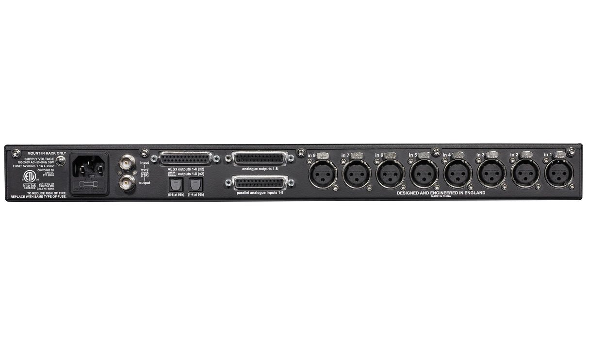 MIDAS XL48 PREAMPLIFICATORE MICROFONICO 8 IN ANALOGICI + 8 OUT PARALLELE +2 OUT DIGITALI + WORD CLOCK IN OUT + CAVO AES - 8 XLR - TechSoundSystem.com