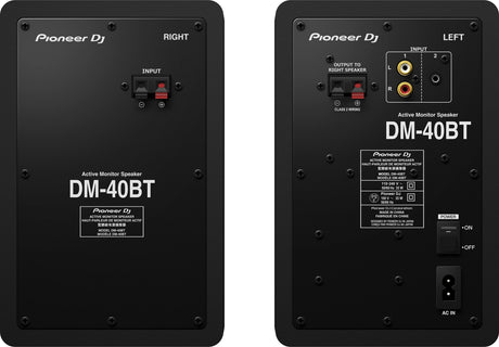 PIONEER DM 40 BT COPPIA MONITOR ATTIVI BASS REFLEX PER DJ E STUDIO 2 VIE 21 WATT BLUETOOTH COLORE NERO - TechSoundSystem.com