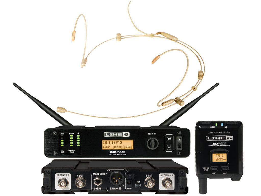 LINE6 XD V75 HS SISTEMA MICROFONICO HEADSET DIGITALE WIRELESS - TechSoundSystem.com