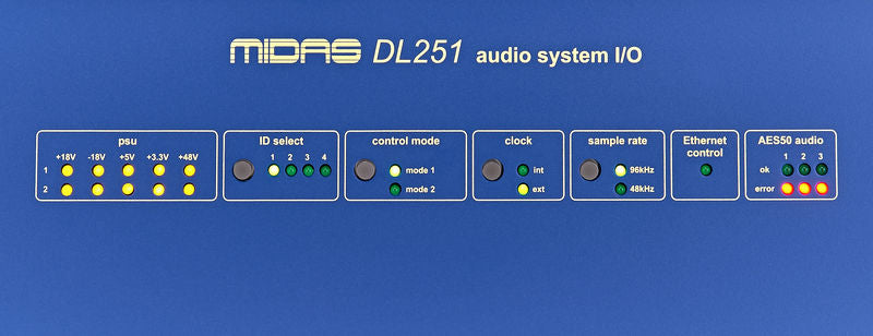 MIDAS DL251 STAGEBOX DIGITALE PROFESSIONALE STAGE BOX 48 IN 16 OUT - TechSoundSystem.com