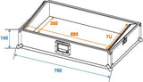 ROADINGER FLIGHTCASE PROFESSIONALE PER EUROLITE SCENE SETTER 24/48 IN MULTISTRATO LAMINATO 6MM - TechSoundSystem.com