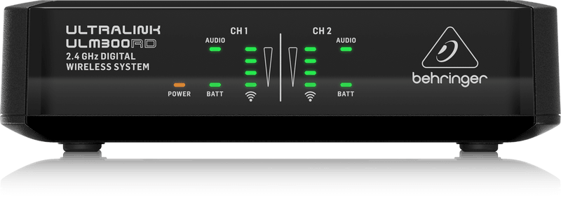 BEHRINGER ULM302 MIC DOPPIO RADIOMICROFONO PALMARE WIRELESS DIGITALE 2,4 GHz - TechSoundSystem.com