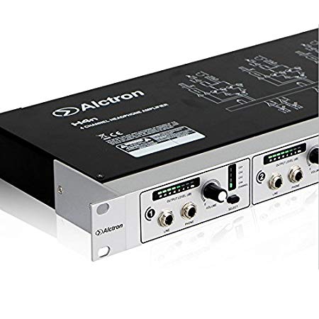 ALCTRON H4N PREAMPLIFICATORE 4 CUFFIE AMPLIFICATORE CUFFIA 4 CANALI 1U RACK + ALIMENTATORE