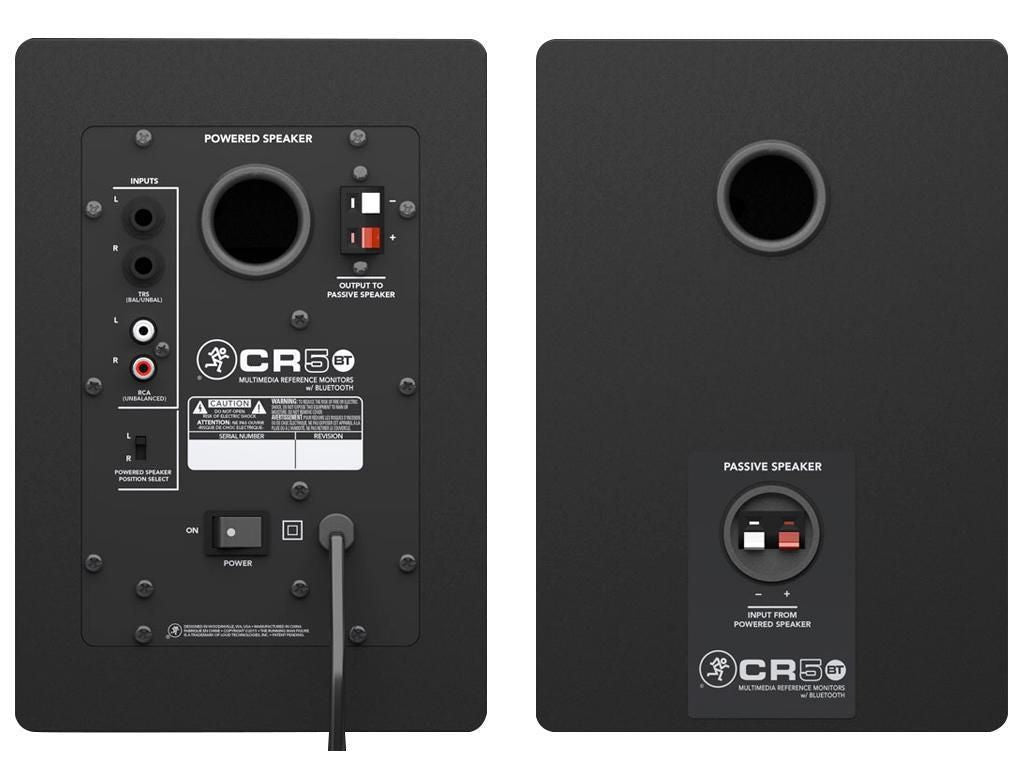 MACKIE CR5BT COPPIA MONITOR DA STUDIO 50 WATT WOOFER 5" TWEETER .75" + CONNESSIONE BLUETOOTH - TechSoundSystem.com