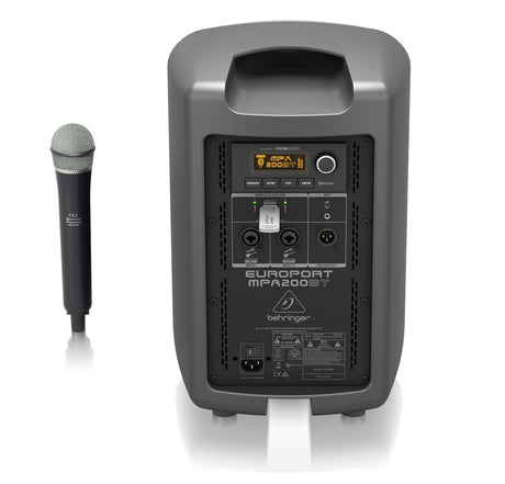 BEHRINGER MPA200BT CASSA ATTIVA + MICROFONO WIRELESS + STREAMING AUDIO BLUETOOTH 200W - TechSoundSystem.com