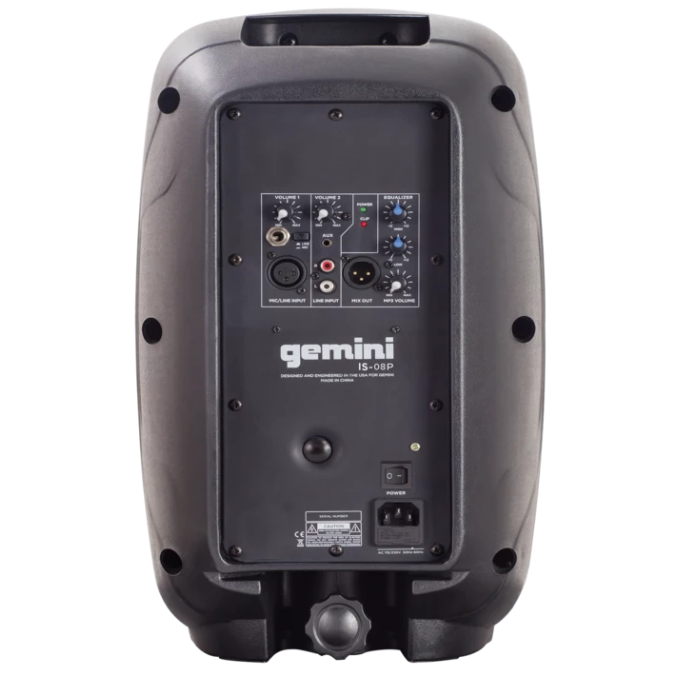 GEMINI IS8P CASSA ATTIVA WOOFER 8" 500 WATT EQ 2 BANDE